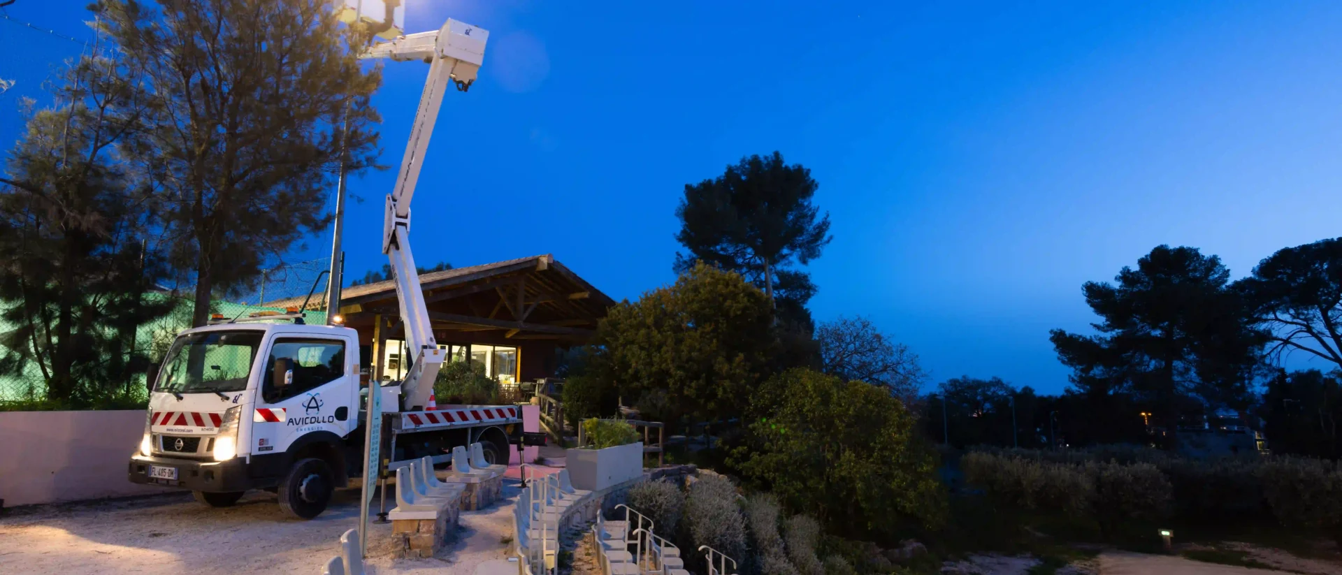 Équipe Avicollo sur un chantier dans le Var