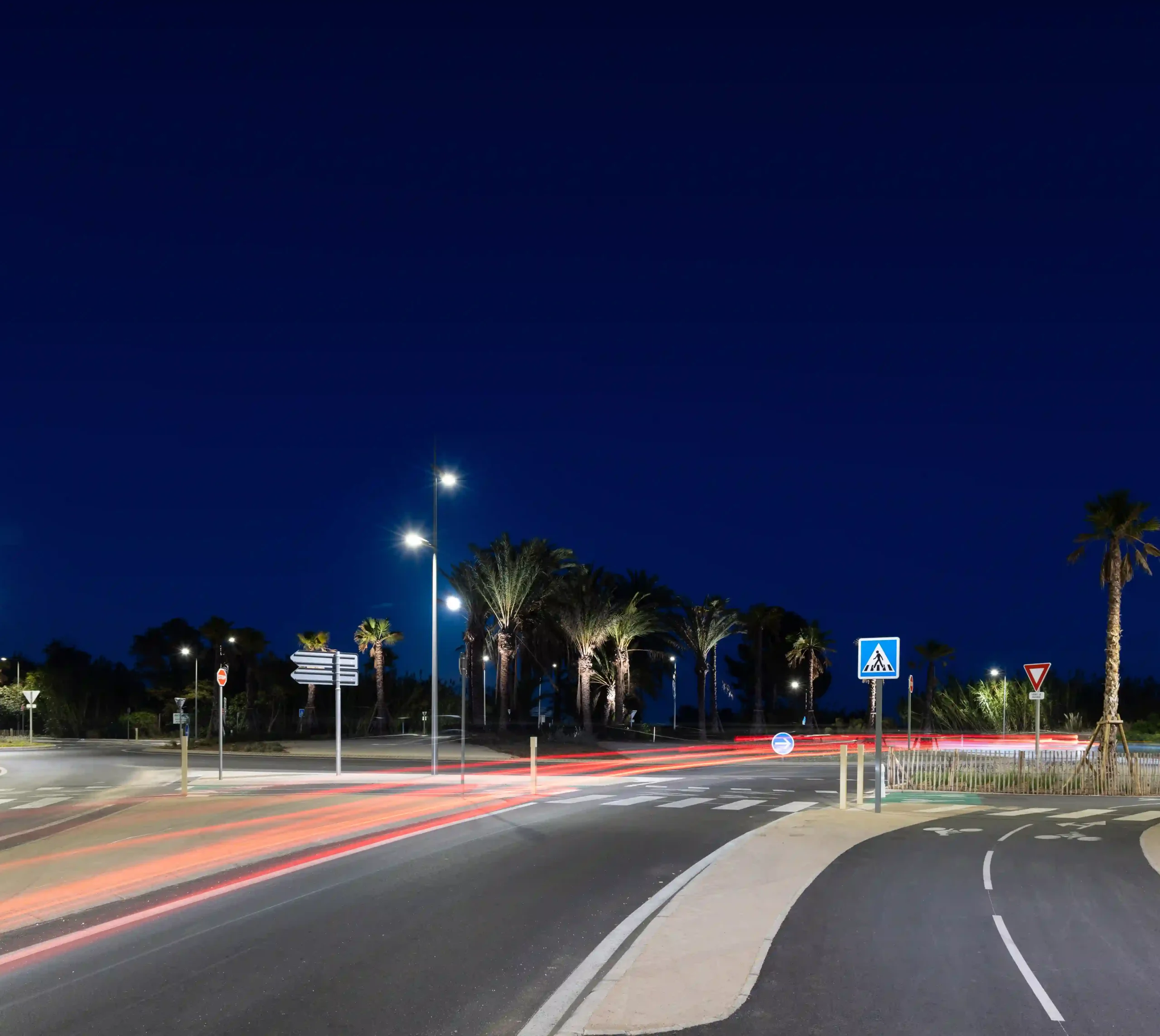 Rénovation de l’éclairage public au rond-point de l’Almanarre à Hyères
