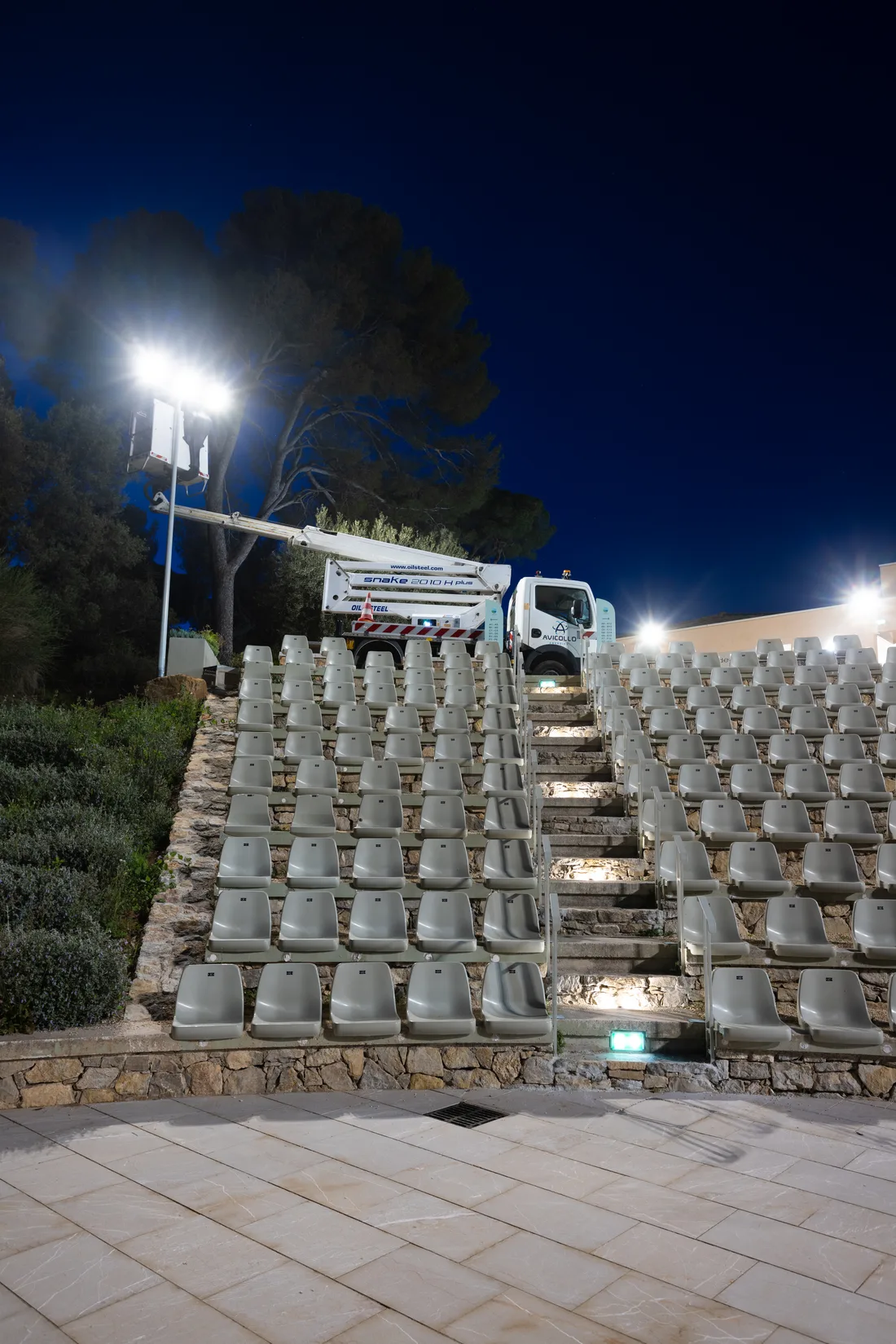 Installation électrique et éclairage LED de l'auditorium de Carqueiranne